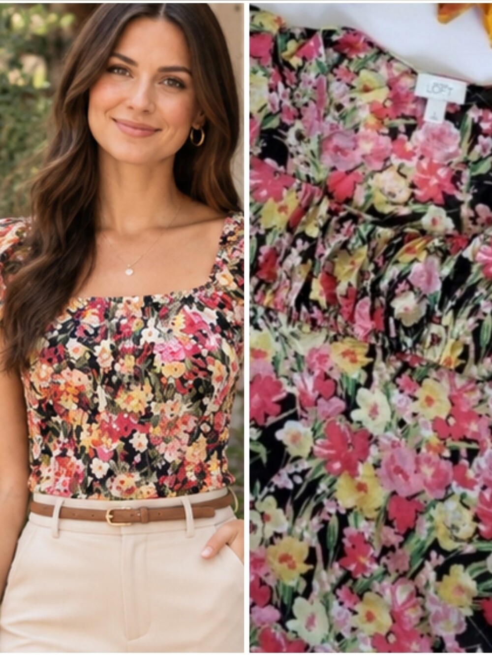 LOFT FLOWERS Print  TOP 🦋